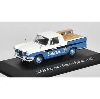 autíčko SALVAT Siam Argenta Pistones Sylicum 1963 1:43 - časopis s modelem Siam Argenta - Pistones Sylicum 1963 - kovový model auta