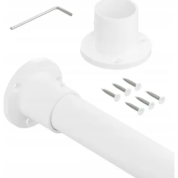 Šatní skříň Šatní tyč do skříně silná fi 32mm BÍLÁ 148cm STRONG II