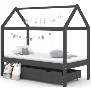 Postel Postel VidaXL 87 x 166 cm šedá