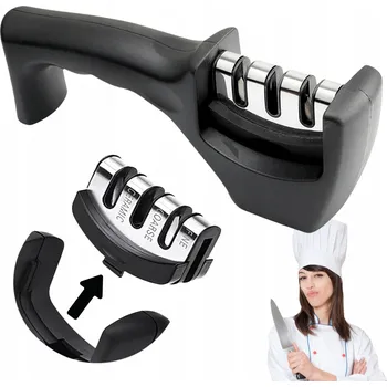 Brousek na nože Smart Sharp Blitzhaus - 3-stupňová technologie - Hnědá