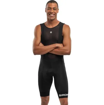 Cyklistické kalhoty SIROKO Pánské cyklistické kraťasy BX Squadra Černá S ČERNÁ