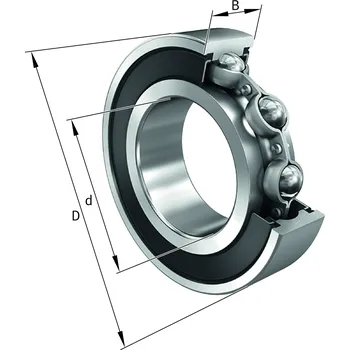 FAG S6005-2RSR-FD Kuličkové ložisko s protikorzní ochr.