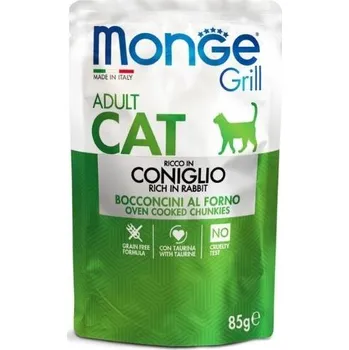 Krmivo pro kočku Kapsička MONGE Cat Grill králík 85g