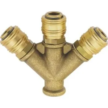 Hadicová roztrojka, rychlospojka s vnitřním závitem G 1/2" DN 7.2