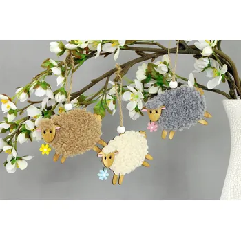 Obraz Velikonoční dřevěná závěska - mix