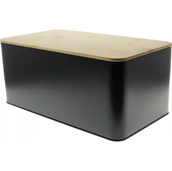 chlebník Chlebník s prkénkem MPLCo béžový, černý bambus