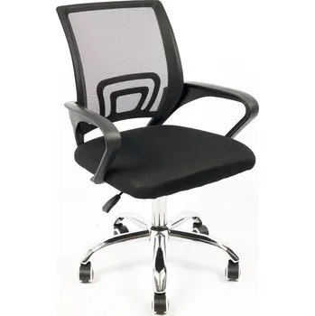 VerDesign ELIZA kancelářské křeslo, černá/chrom