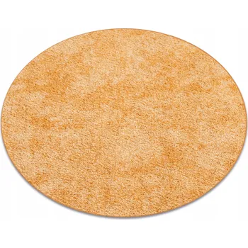 Koberec KOBEREC JEDNOBAREVNÝ BEZ VZORU zlatý do OBÝVACÍHO POKOJE LOŽNICE POKOJE PRO MLÁDEŽ kruh 200 cm