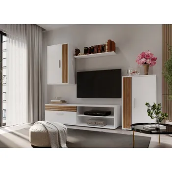 Nábytek CASARREDO BOTARE MINI obývací stěna, blanco/tablilla