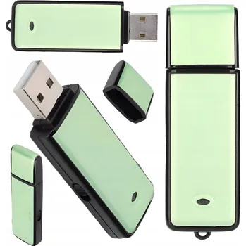 USB flash disk Zelený USB flash disk s odposlechem 8GB nahrává až 16 hodin – špionážní disk