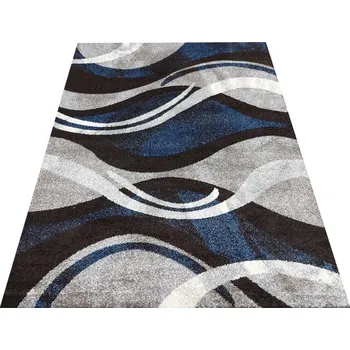Koberec Moderní koberec Otto - vlnky 1 - modrý Rozměr koberce: 200x290 cm