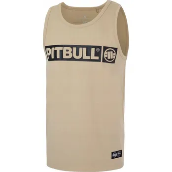 Pánské tílko Pánské tílko PIT BULL Slim Fit Hilltop - pískové, velikost 3XL