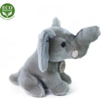 Dětské zboží Plyšový slon 18 cm ECO-FRIENDLY