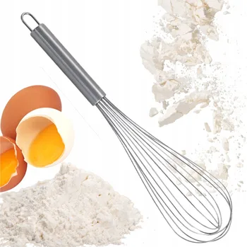 Šlehací metla Metla z z nerezové oceli na míchání, šlehání a třepání, 31 cm