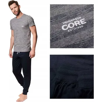 Pánské pyžamo Henderson pánské pyžamo ARMOR krátký rukáv velikost XXL