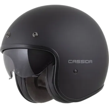 Helma na motorku Přilba Oxygen 2.0 Solid, CASSIDA (černá matná/tmavě šedá) 2026 (Velikost: M (57 až 58 cm))