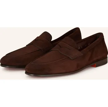 Pánské mokasíny Santoni Pánské Mokasíny Typu Penny Carlos, tmavě hnědá, 45