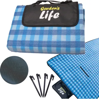 Obraz Pikniková deka plážová 200x100 nejbohatší verze podložka izolace modrá