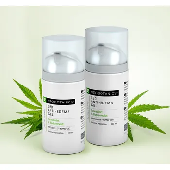 Masážní přípravek Neobotanics CBD Anti-Edema Gel výhodné balení osvěžujícího emulzního gelu pro masáž pokožky s otoky 2×100 ml