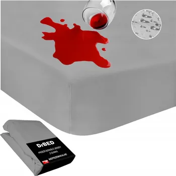 Prostěradlo Prostěradlo DrBED s gumou jersey nepromokavé šedé 120x200 cm