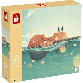 Puzzle JANOD Umělecké Puzzle Cesta na housle 1000 dílků