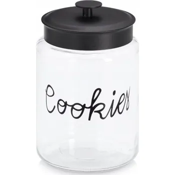 Dóza na potraviny SKLENĚNÁ ZAVAŘOVACÍ SKLENICE 4200 ML S KOVOVÝM VÍKEM NA SUŠENKY, PRO SKLADOVÁNÍ