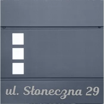 Poštovní schránka Poštovní schránka , s držákem na noviny, šedá TabPrint