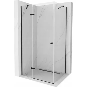 Mexen Roma sprchový kout otočný 70 x 100 cm, průhledný, černý - 854-070-100-70-00 Sprchové kouty
