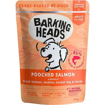 Krmivo pro psa 6ks BARKING HEADS Pooched Salmon kapsička 300g