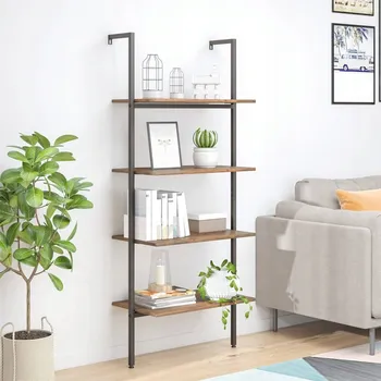 Knihovna Regál VidaXL 64 cm x 152,5 cm x 35 cm, odstíny hnědé