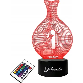 Lampička Stolní lampička Váza Dekorace 16 barev LED PLEXIDO