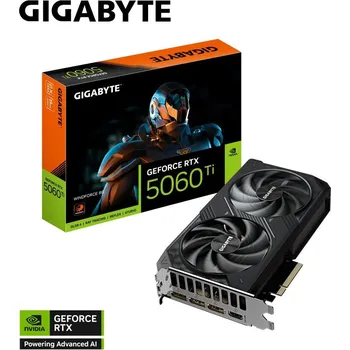 Grafická karta GIGABYTE VGA NVIDIA GeForce RTX 5060 Ti WINDFORCE 8G, 8G GDDR7, 3xDP, 1xHDMI GV-N506TWF2-8GD