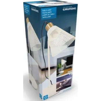 Lampička Stolní lampa Grundig GRUNDOG stříbrná 40 W