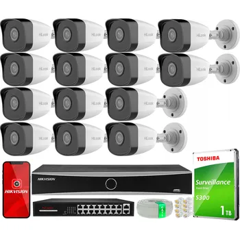 Bezpečnostní kamera Sada IP monitoringu 14x 2MPx kamera IPCAM-B2 IR30 HiLook od Hikvision