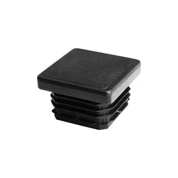 Příslušenství pro plot Čtvercová záslepka 100 x 100 x 2.0 - 4.0 mm, LDPE, černá