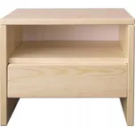 Noční stolek SN121, 50x45x35, borovice (Barva dřeva: Šedá)
