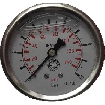 Glycerinový manometr D63 0-25 bar Z G 1/4" TP 1.6 (zadní připojení)