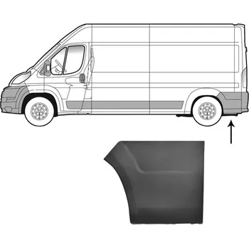 Lišta karosérie VAN WEZEL Ozdobná / ochranná lišta, boční stěna 0983409
