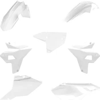 POLISPORT KOMPLET PLASTIKÓW SUZUKI DR-Z 400 (DRZ400) '00-'24, (RESTYLING), POLISPORT, bílá