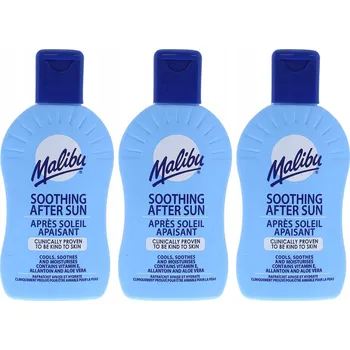 Přípravek po opalování Sada 3x Hydratační Zklidňující Balzám po Opalování Malibu After Sun 200 ml