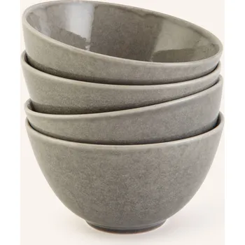 Talíř Broste Copenhagen Sada Čtyř Misek Nordic Rain, šedá