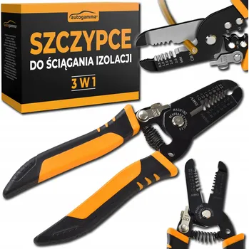Kleště Odizolovací kleště Auto Gamma černé 3v1 ocel tvrzená