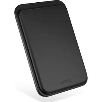 Telefonní příslušenství Epico Mag+ Leather Wallet - černá