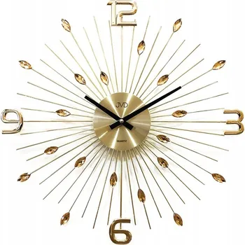 Hodiny Nástěnné hodiny JVD zlaté 49 Cm