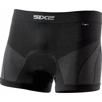 Pánské spodní prádlo SIXS BOX6 V2 boxerky s vložkou carbon černá 3XL/4XL