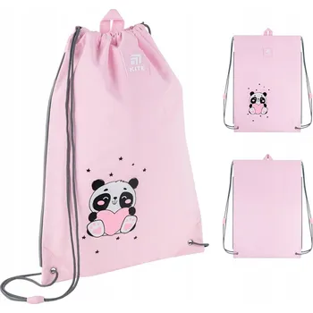 Obraz Vak na boty do školy pro dívky růžový s pandou Kite