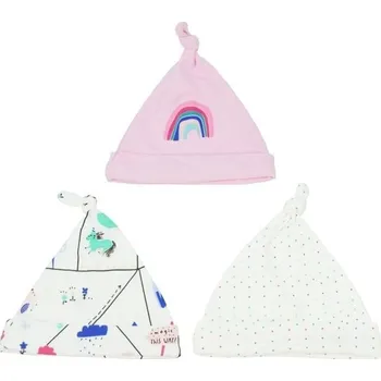 Pokrývka hlavy Dětská bavlněná čepice set 3 ks 5