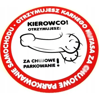 samolepka 50X Trestné Samolepky za špatné parkování