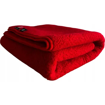 deka Deka Poszyte vlna 160 cm x 200 cm červená