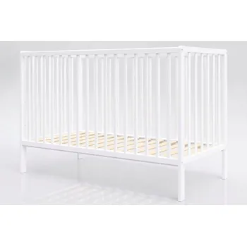 Dětská postýlka Kojenecké postýlka Dominik biały bílá 120x60 kousátka EU standard Lettino